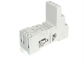 Фото 1/6 GZM2-gray, 8 Pin 300V ac DIN Rail, Panel Mount Relay Socket, for use with R2N Series Relay