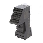 PYF-14-PU-L, 14 Pin 250V ac DIN Rail Relay Socket, for use with H3Y Series ...