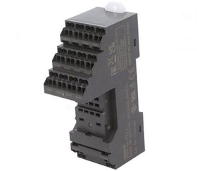 Фото 1/4 PYF-14-PU-L, 14 Pin 250V ac DIN Rail Relay Socket, for use with H3Y Series Timer, H3YN Series Timer