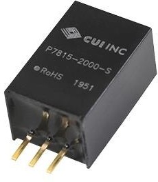 Фото 1/2 P7805-2000-S, Non-Isolated DC/DC Converters dc-dc non-isolated, 2 A, 8-36 Vdc input, 5 Vdc output, SIP