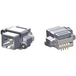 MRJR-5381-01, Modular Connectors / Ethernet Connectors Rcpt, RJ45 PCB tail R/A ...