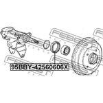 95BBY-42560606X, Сальник ступицы HONDA PRELUDE AB [JP] сальник ступичный задний ...