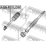 ASN-R51LOW, Вал карданный рулевой нижний