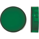 A165L-TG, Green Round Push Button Lens for Use with A16 Series LED/Incandescent ...