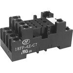 18FF-4Z-C7 + TAG, 14 Pin 250V ac DIN Rail Relay Socket ...