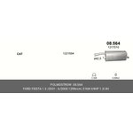 08564, Глушитель задняя часть Ford Fiesta 1.3i 02-05