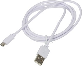 Фото 1/10 Кабель Digma micro USB (m) - USB (m), 1.2м, 2A, белый [microusb-1.2m-wh]