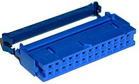CWR-210-10-0022, Connector Socket Strip - 10 Positions - IDT - Right Angle - Cable Mount.