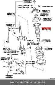 4815748030, Пыльник амортизатора переднего TOYOTA