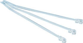 113-01819 T18MR-PA66-NA, Cable Tie, Releasable, 110mm x 2.5 mm, Natural Polyamide 6.6 (PA66), Pk-100