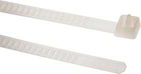 131-55009 LR55R-PA66-NA, Cable Tie, Releasable, 195mm x 4.7 mm, Natural Nylon, Pk-25
