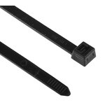 111-15660 T150M-PA66W-BK, Cable Tie, 530mm x 8.9 mm, Black Polyamide 6.6 (PA66) ...