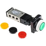 VZM550-01-33, Push Button 5/2 Pneumatic Manual Control Valve VZM500 Series ...