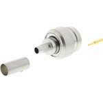J01010A2256, Plug Cable Mount TNC Connector, 50Ω, Crimp Termination, Straight Body