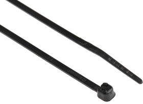 Фото 1/2 0 320 13, Cable Tie, 140mm x 2.4 mm, Black Nylon, Pk-100