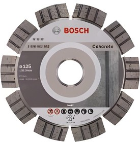 Фото 1/2 Алмазный диск Bosch 2608602652, по бетону, 125мм, 22.23мм, 1шт