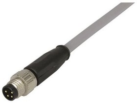 Фото 1/3 21348300489050, Harting Right Angle Female 4 way M8 to Unterminated Sensor Actuator Cable, 5m