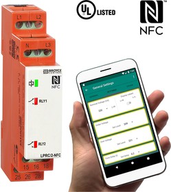 Фото 1/3 LPRC/2-NFC, Phase, Voltage NFC Monitoring Relay, 3 Phase, SPDT, 243 540V ac, DIN Rail