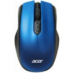 Мышь Acer OMR031, оптическая, беспроводная, USB, черный и синий [zl.mceee.008]