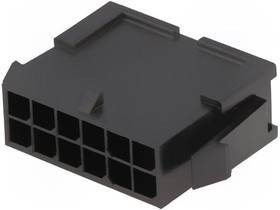 Фото 1/5 0430201200, Корпус разъема вмлка 12 контактов шаг 3мм монтаж на панель серия Micro-Fit 3.0 пакет