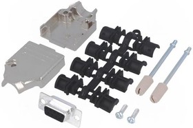 Фото 1/8 MHDTZK9-DB9S-K, D-Sub Connector Kit, DE-9 Socket, Solder, SPCC