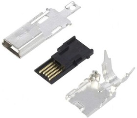 Фото 1/4 UX40A-MB-5P, USB Connectors MINI B CBLE PLUG STRT SOLDER 4.1-4.6
