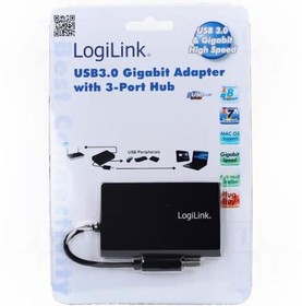 Фото 1/2 UA0173A, Адаптер USB / Fast Ethernet с хабом USB, USB 3.0