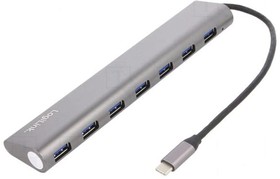 Фото 1/2 UA0310, Hub USB; USB C; USB 3.0,USB 3.1; PnP; Number of ports: 7; 5Gbps