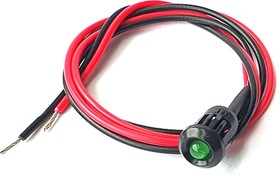 TA300013, TA30XXXX Series Green Panel Mount Indicator, 2.3V dc, 6mm Mounting Hole Size, Lead Wires