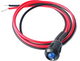 TA300073, TA30XXXX Series Blue Panel Mount Indicator, 2.9V dc, 6mm Mounting Hole Size, Lead Wires
