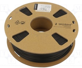 3DP-PLA-01-MTBK, Filament: PLA-MATT; 1.75mm; black; 190?220°C; 1kg