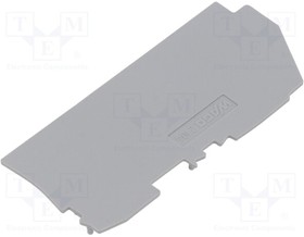 2104-1291, End plate; grey; 2104