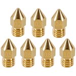 B-MK8-1.75-0.3, Brass nozzle for 3D printer , thread M6, 0.3 mm, compatible with MK8