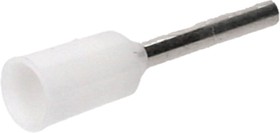 PKD506 Изолированный втулочный наконечник, сечение проводника 0,3-0,5 мм², длина втулки 6 мм, белый