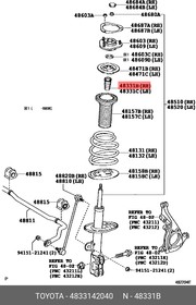 Отбойник амортизатора TOYOTA 4833142040 RAV 4 05-