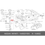164002Y505, Фильтр топливный Infiniti: G (V35) 2002-2007 \ Nissan ...