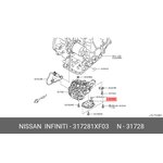 31728-1XF03, Фильтр масляный АКПП NISSAN Teana (J32),X-Trail (T31),Murano (Z51) OE