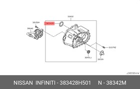 383428H501, Сальник привода NISSAN QASHQAI (J10E)