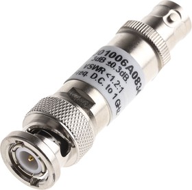 J01006A0834, 50 RF Attenuator Straight BNC Connector BNC Plug to BNC Socket 3dB, Operating Frequency 0 1GHz