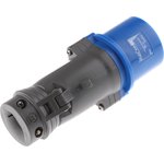 0 527 42, HYPRA IP44 Blue Cable Mount 2P + E Industrial Power Plug ...
