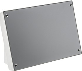Фото 1/3 B4026117+B4126106, DATEC Series Grey, White ABS Desktop Enclosure, Sloped Front, 264 x 180 x 86mm