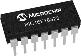 PIC16F18323-I/P, 8 Bit MCU, PIC16 Family PIC16F18XX Series Microcontrollers, 8 MIPS (миллион инструкций в секунду)