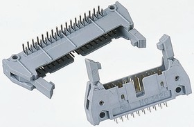 Фото 1/3 N3793-5302RB, Pin Header, длинная защелка, Wire-to-Board, 2.54 мм, 2 ряд(-ов), 10 контакт(-ов)