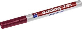 Фото 1/3 751-002, Red 1 → 2mm Fine Tip Paint Marker Pen for use with Glass, Metal, Plastic, Wood