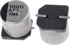 Фото 1/5 EEEFC1A102AP, SMD электролитический конденсатор, Radial Can - SMD, 1000 мкФ, 10 В, Серия FC, 1000 часов при 105°C