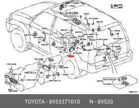 Блок управления полного привода 89533-71010