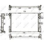 53113, Радиатор охлаждения MERCEDES-BENZ C-CLASS 07-, CLS 11-, E-CLASS 11-, SLK 11-,