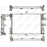 53113, Радиатор охлаждения MERCEDES-BENZ C-CLASS 07-, CLS 11-, E-CLASS 11-, SLK 11-,