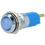 SWBU14422A, Индикат.лампа светодиод, вогнутый, синий, 12-14ВDC, 12-14ВAC