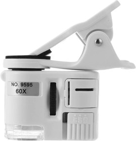 Мини микроскоп со светодиодной подсветкой для смартфона